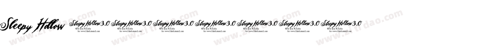 Sleepy Hollow 3字体转换